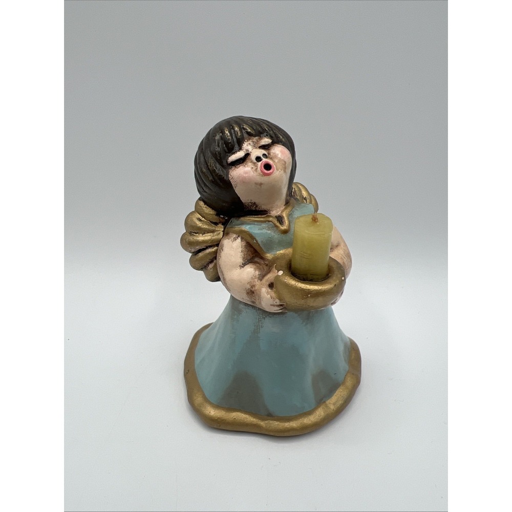 Vintage Bozner Engel Thun Singing Angel Candle Holder Italy Holiday Christmas‎